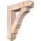 Ekena Millwork Balboa Arts and Crafts Smooth Bracket w/ Offset Brace, Douglas Fir, 7 1/2"W x 30"D x 34"H BKT0806X30X34BOA03SDF - alternate 1